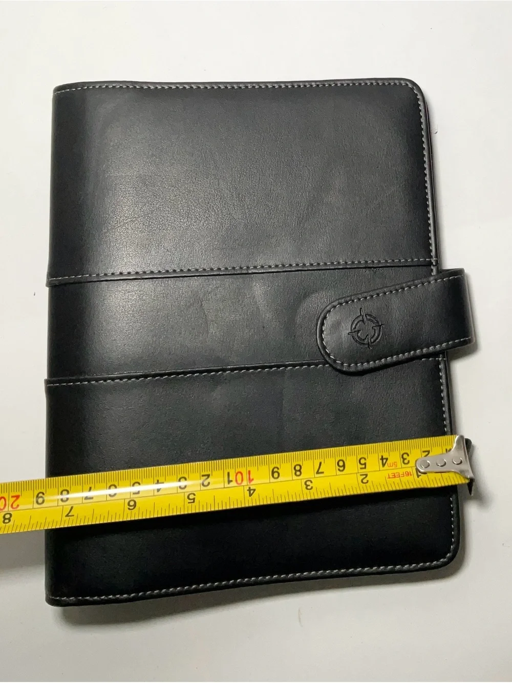 Franklin Covey Black Faux Leather Planner 7 Ring Binder 7”x9”